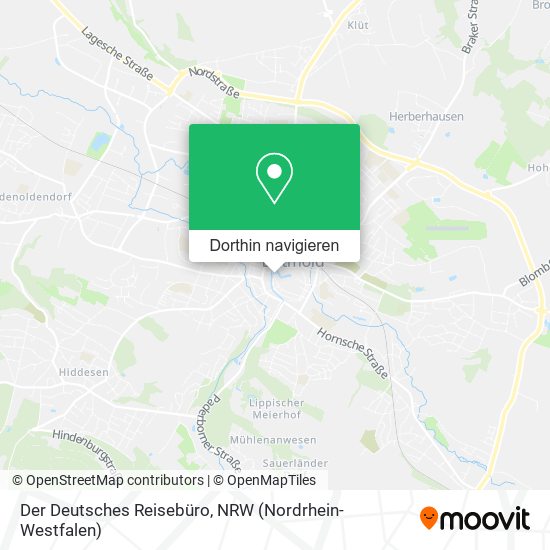 Der Deutsches Reisebüro Karte