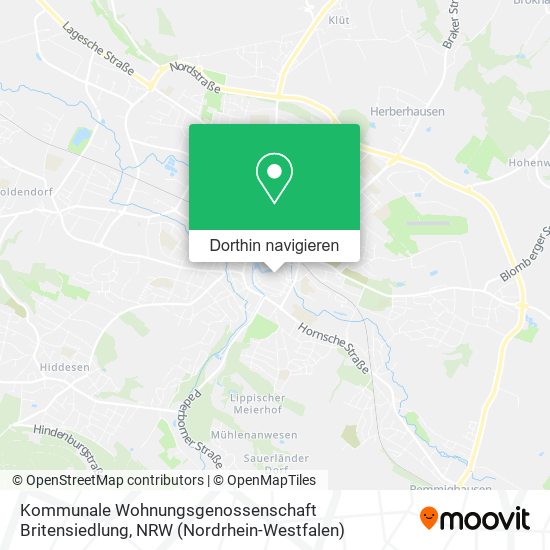 Kommunale Wohnungsgenossenschaft Britensiedlung Karte
