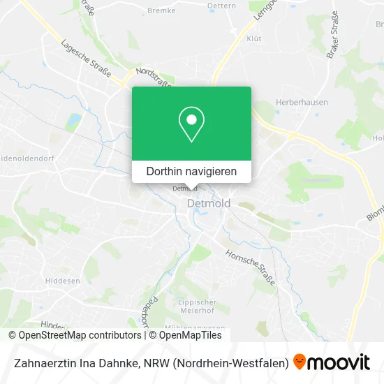 Zahnaerztin Ina Dahnke Karte