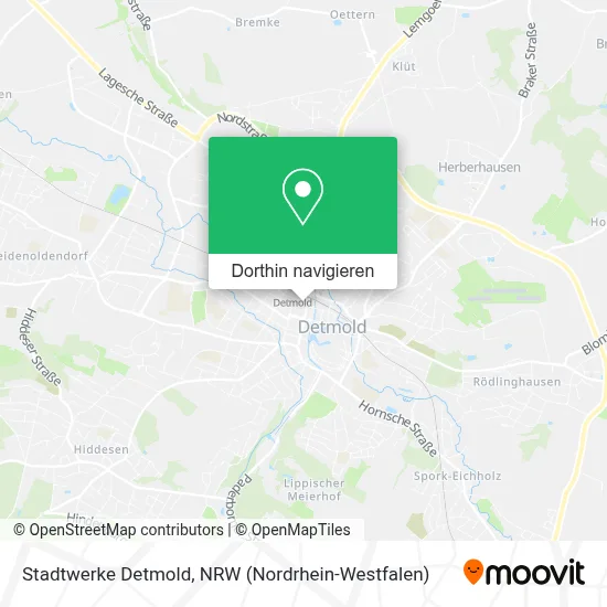 Stadtwerke Detmold Karte