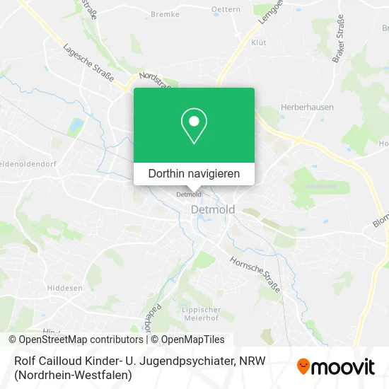 Rolf Cailloud Kinder- U. Jugendpsychiater Karte