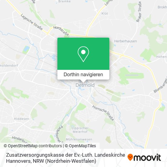 Zusatzversorgungskasse der Ev.-Luth. Landeskirche Hannovers Karte