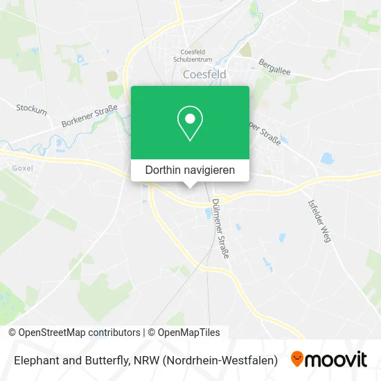 Elephant and Butterfly Karte