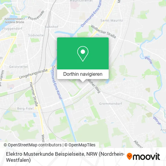 Elektro Musterkunde Beispielseite Karte