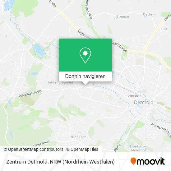 Zentrum Detmold Karte