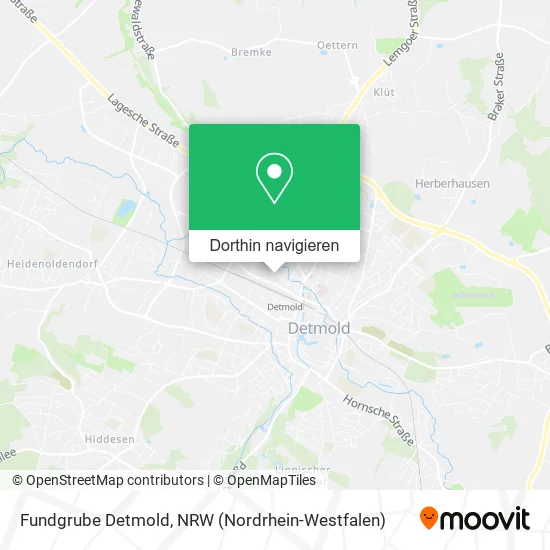 Fundgrube Detmold Karte
