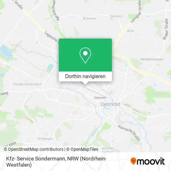 Kfz- Service Sondermann Karte