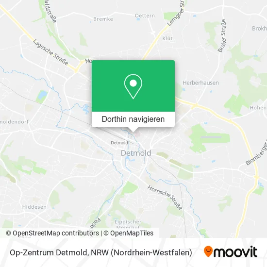 Op-Zentrum Detmold Karte
