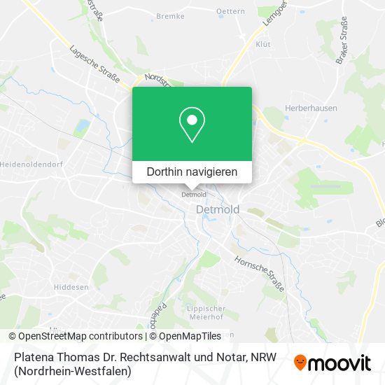 Platena Thomas Dr. Rechtsanwalt und Notar Karte