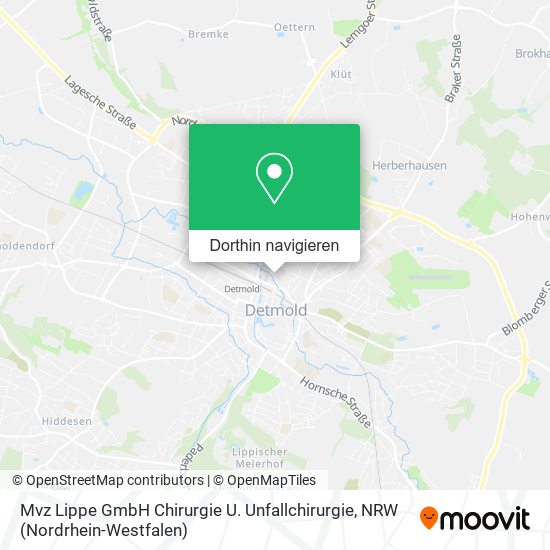 Mvz Lippe GmbH Chirurgie U. Unfallchirurgie Karte