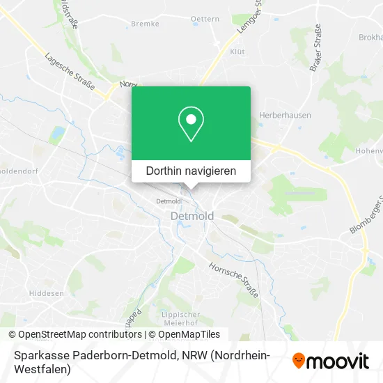 Sparkasse Paderborn-Detmold Karte