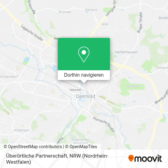 Überörtliche Partnerschaft Karte