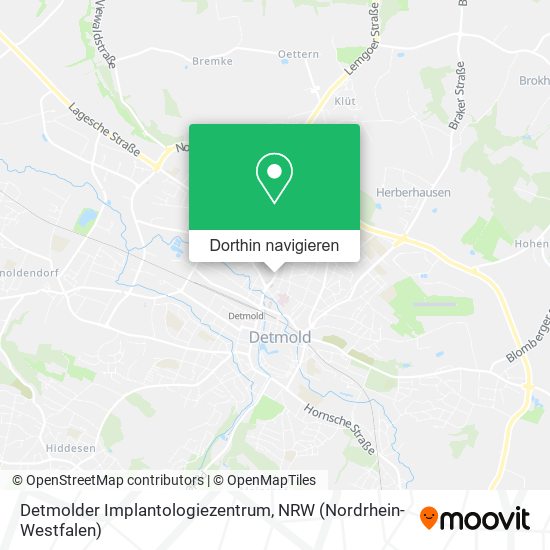Detmolder Implantologiezentrum Karte