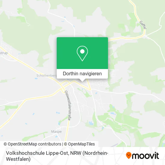 Volkshochschule Lippe-Ost Karte