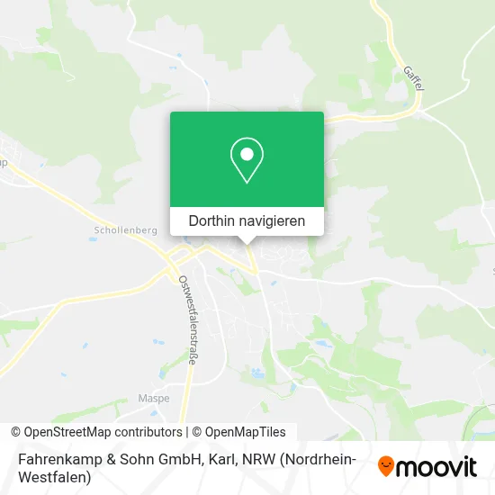 Fahrenkamp & Sohn GmbH, Karl Karte