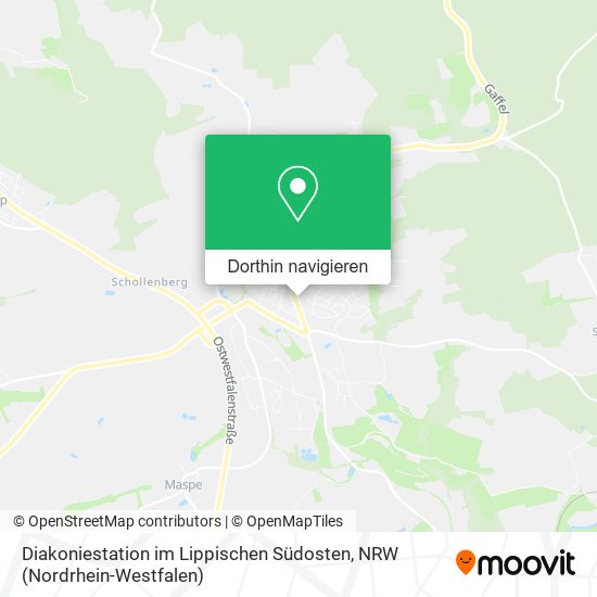 Diakoniestation im Lippischen Südosten Karte