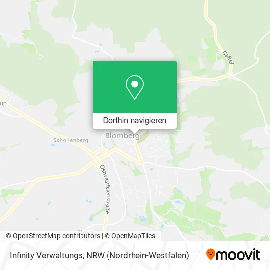 Infinity Verwaltungs Karte