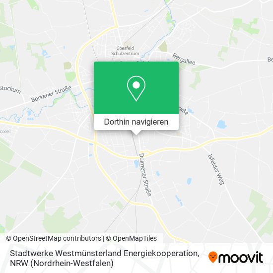 Stadtwerke Westmünsterland Energiekooperation Karte