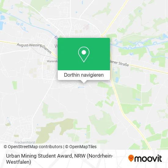 Urban Mining Student Award Karte