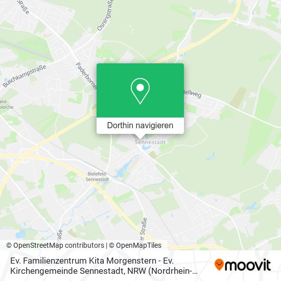 Ev. Familienzentrum Kita Morgenstern - Ev. Kirchengemeinde Sennestadt Karte