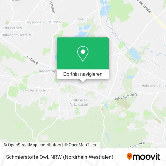 Schmierstoffe Owl Karte