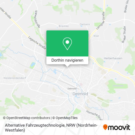 Alternative Fahrzeugtechnologie Karte