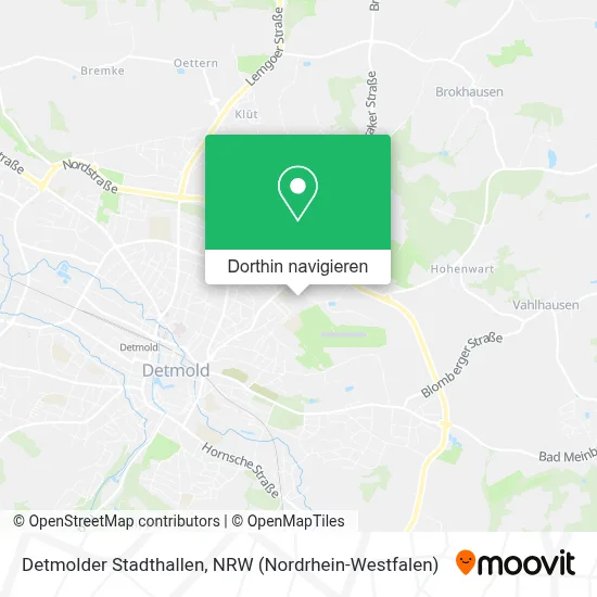 Detmolder Stadthallen Karte