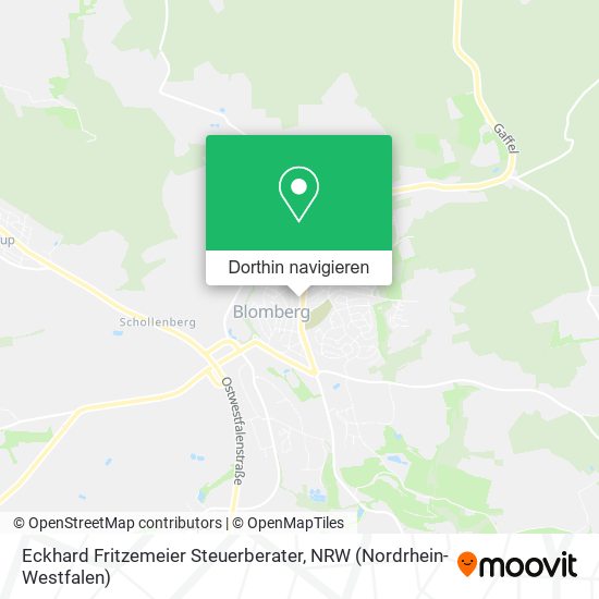 Eckhard Fritzemeier Steuerberater Karte