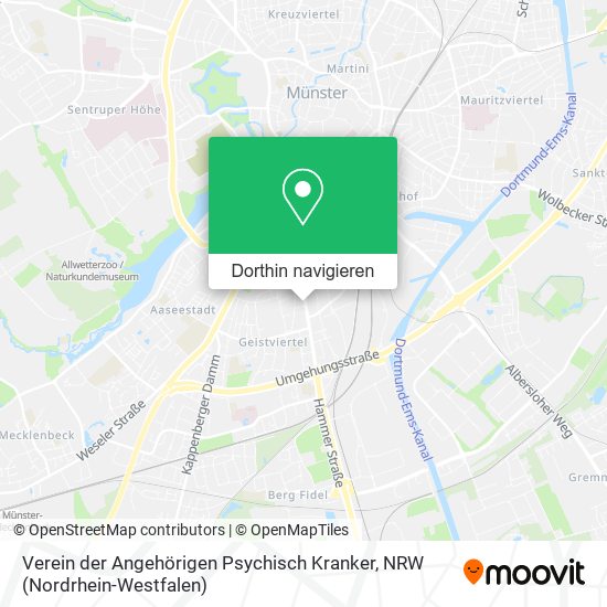 Verein der Angehörigen Psychisch Kranker Karte