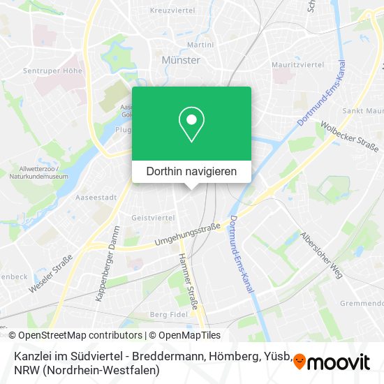 Kanzlei im Südviertel - Breddermann, Hömberg, Yüsb Karte