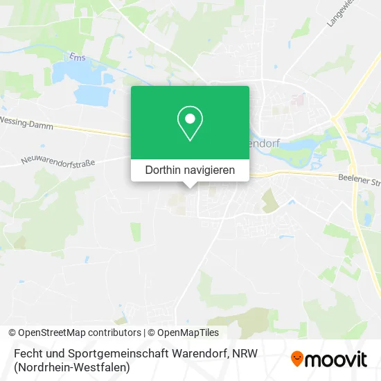 Fecht und Sportgemeinschaft Warendorf Karte
