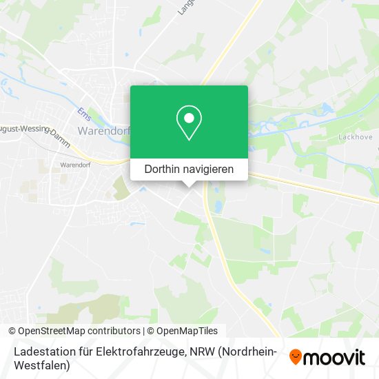 Ladestation für Elektrofahrzeuge Karte