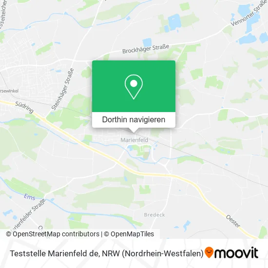 Teststelle Marienfeld de Karte