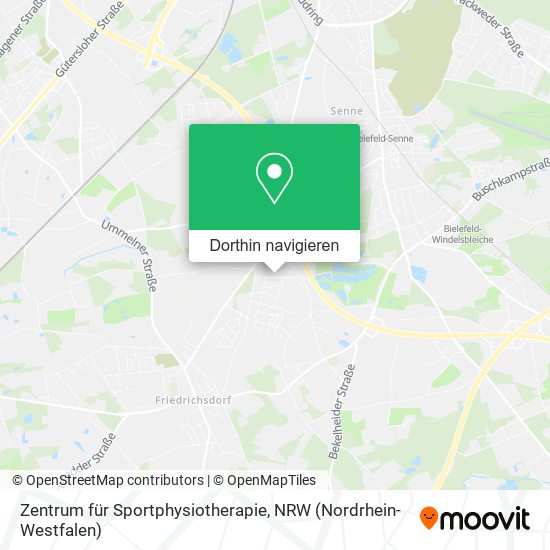 Zentrum für Sportphysiotherapie Karte