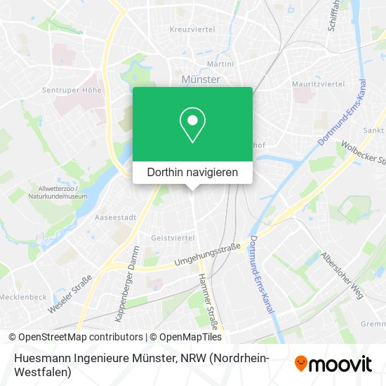 Huesmann Ingenieure Münster Karte