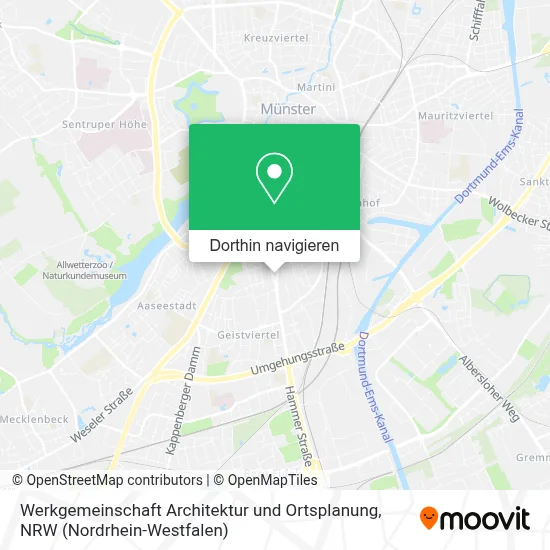 Werkgemeinschaft Architektur und Ortsplanung Karte