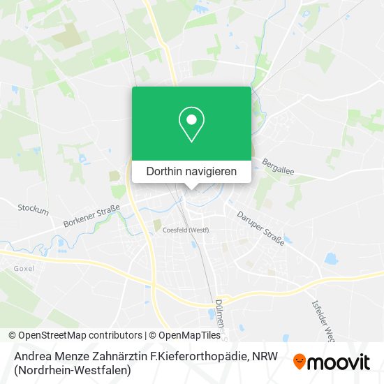 Andrea Menze Zahnärztin F.Kieferorthopädie Karte
