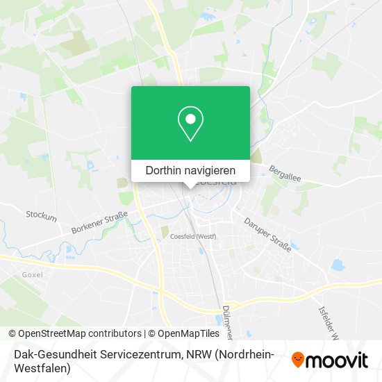 Dak-Gesundheit Servicezentrum Karte