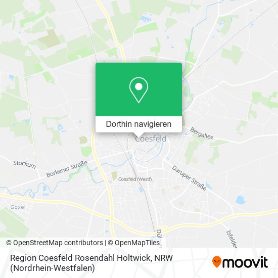 Region Coesfeld Rosendahl Holtwick Karte