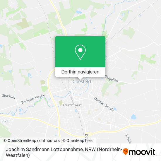 Joachim Sandmann Lottoannahme Karte