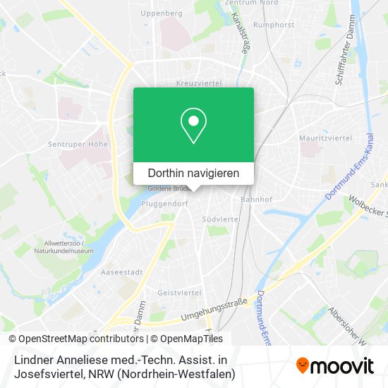 Lindner Anneliese med.-Techn. Assist. in Josefsviertel Karte