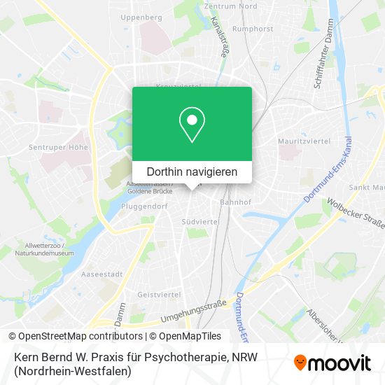 Kern Bernd W. Praxis für Psychotherapie Karte