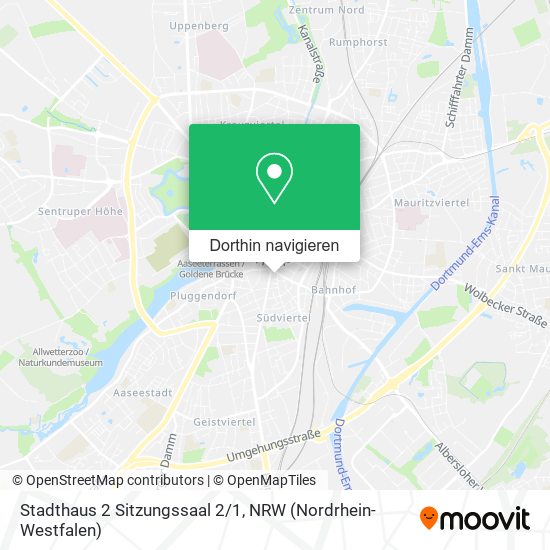 Stadthaus 2 Sitzungssaal 2/1 Karte