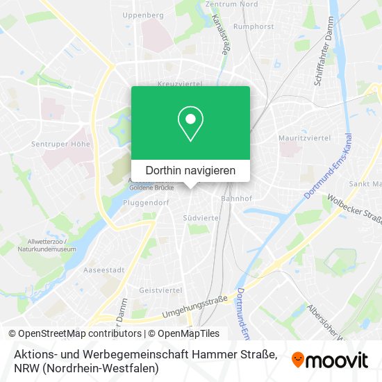 Aktions- und Werbegemeinschaft Hammer Straße Karte