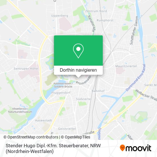 Stender Hugo Dipl.-Kfm. Steuerberater Karte