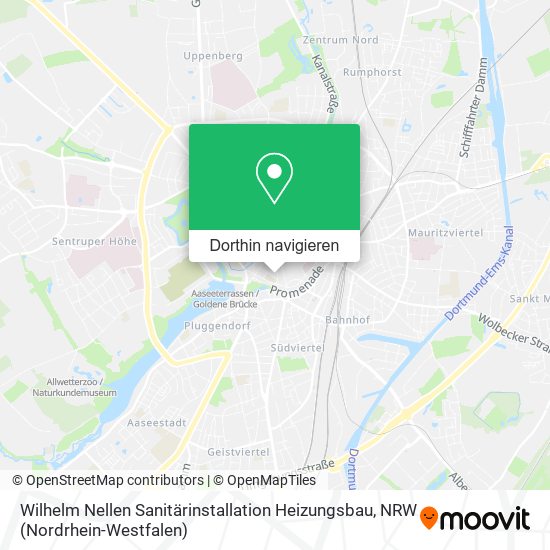 Wilhelm Nellen Sanitärinstallation Heizungsbau Karte