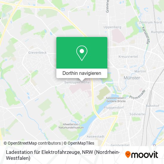 Ladestation für Elektrofahrzeuge Karte