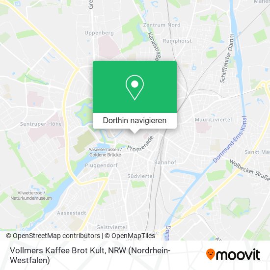 Vollmers Kaffee Brot Kult Karte