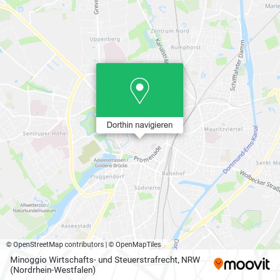 Minoggio Wirtschafts- und Steuerstrafrecht Karte