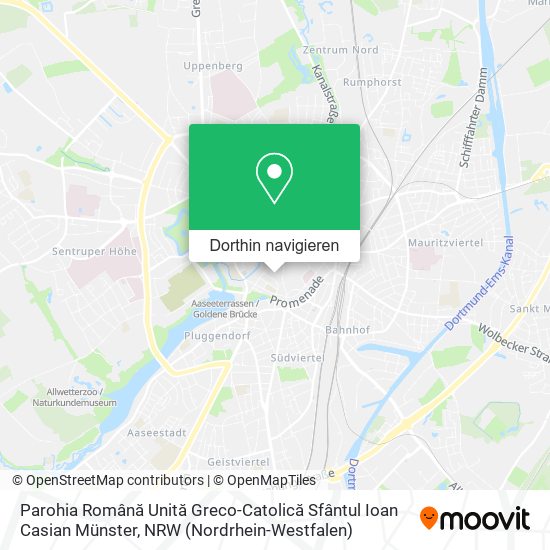 Parohia Română Unită Greco-Catolică Sfântul Ioan Casian Münster Karte